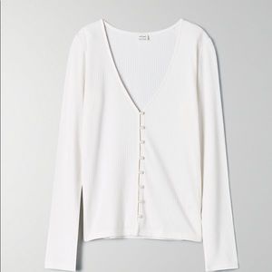 Wilfred pearl button cardigan